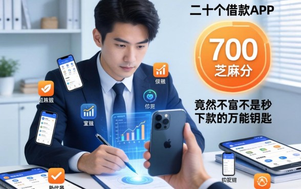 我翻遍了手机里二十个借款APP，发现700芝麻分竟然不是秒下款的万能钥匙