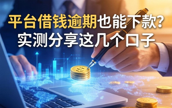 在平台借钱逾期也能下款？实测分享这几个口子