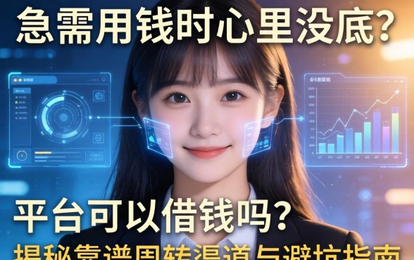 急需用钱时心里没底？平台可以借钱吗？揭秘靠谱周转渠道与避坑指南