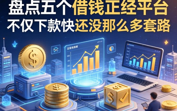 盘点五个借钱正经平台，不仅下款快还没那么多套路