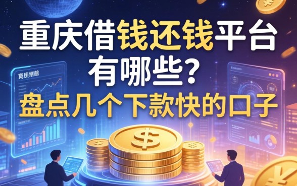 重庆借钱还钱平台有哪些？盘点几个下款快的口子