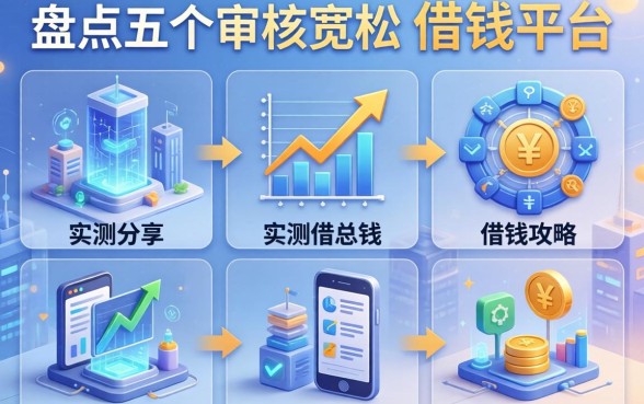 盘点五个审核宽松的借钱平台，实测分享借钱攻略与真实下款经历