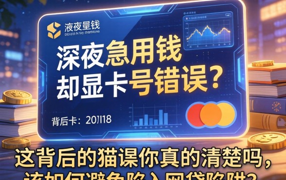 深夜急用钱却显示卡号错误？这背后的猫腻你真的清楚吗，该如何避免陷入网贷陷阱？