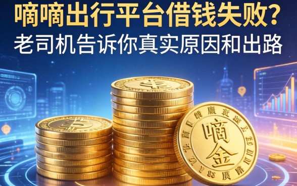 嘀嘀出行平台借钱失败？老司机告诉你真实原因和出路