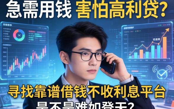 急需用钱却害怕高利贷？寻找靠谱的借钱不收利息平台是不是难如登天？
