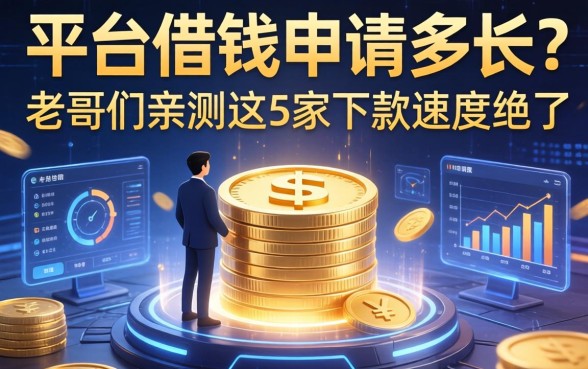 平台借钱申请多长？老哥们亲测这5家下款速度绝了