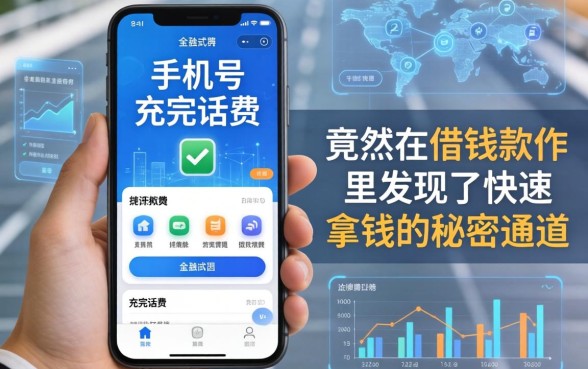 我用手机号充完话费，竟然在借钱软件里发现了快速拿钱的秘密通道
