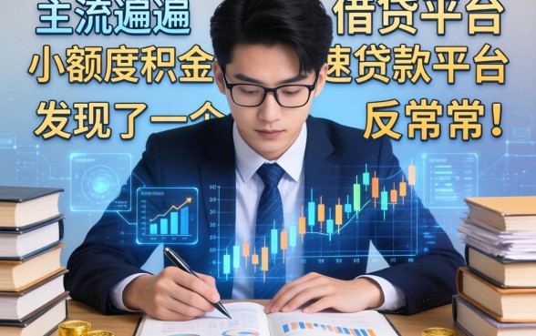 我翻遍了主流借钱平台小额度和公积金快速贷款平台，发现了一个反常识的现象