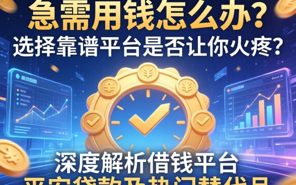 急需用钱怎么办？选择靠谱平台是否让你头疼？深度解析借钱平台平安贷款及热门替代品