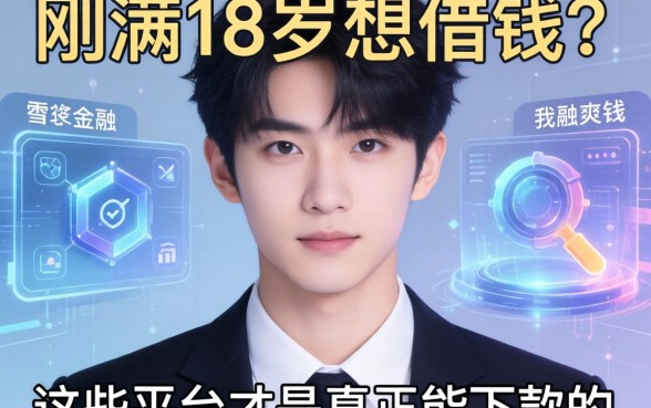 刚满18岁想借钱？这些平台才是真正能下款的