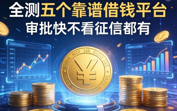 实测五个靠谱借钱平台分享，审批快不看征信的都有