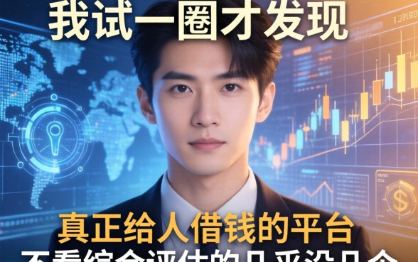 我试了一圈才发现，真正给人借钱的平台不看综合评估的几乎没几个