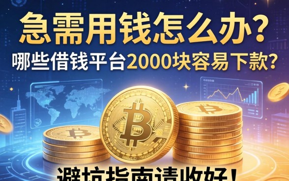 急需用钱怎么办？哪些借钱平台2000块容易下款？这篇避坑指南请收好！