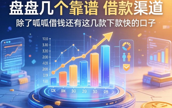 盘点几个靠谱的借款渠道，除了呱呱借钱还有这几款下款快的口子