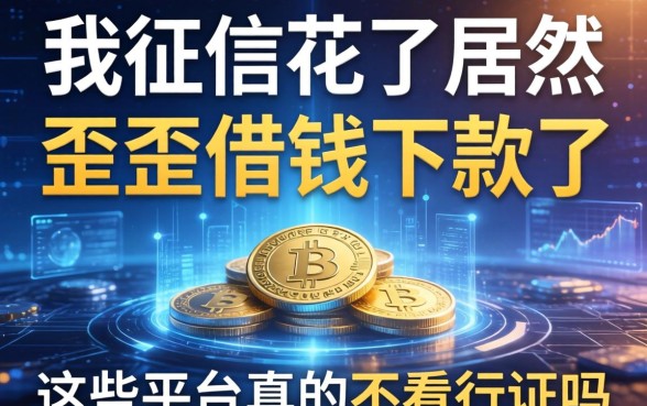 我征信花了居然在歪歪借钱下款了，这些平台真的不看征信吗