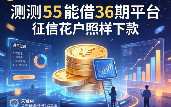 实测5个能借36期的平台，征信花户照样下款
