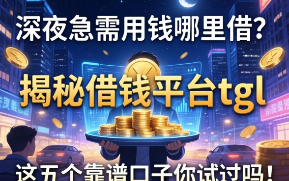 深夜急需用钱哪里借？揭秘借钱平台tgl，这五个靠谱口子你试过吗？