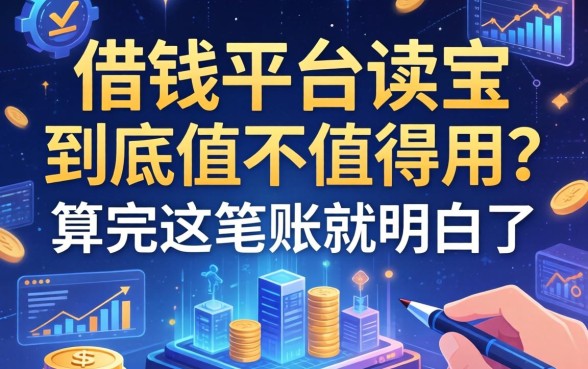 借钱平台读宝到底值不值得用？算完这笔账就明白了
