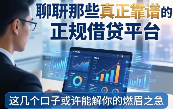 聊聊那些真正靠谱的正规借钱平台，这几个口子或许能解你的燃眉之急