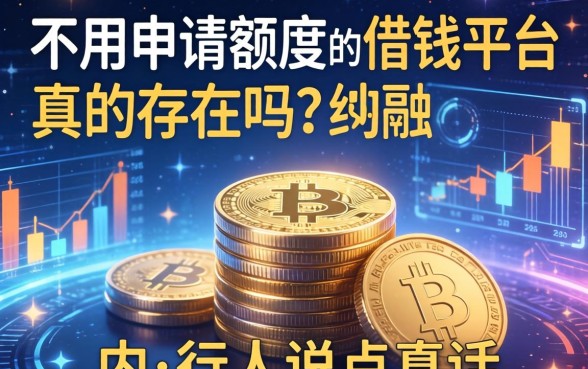 不用申请额度的借钱平台真的存在吗？内行人说点真话