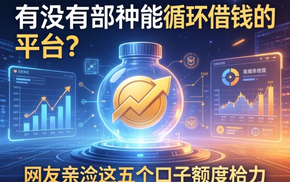 有没有那种能循环借钱的平台？网友亲测这五个口子额度给力