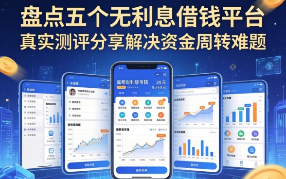 盘点五个无利息借钱平台，真实测评分享解决资金周转难题