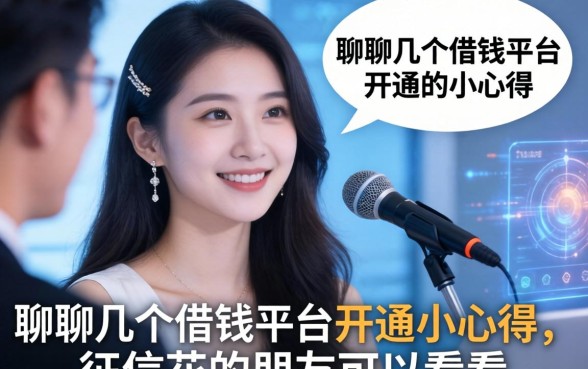 聊聊几个借钱平台开通的小心得，征信花的朋友可以看看