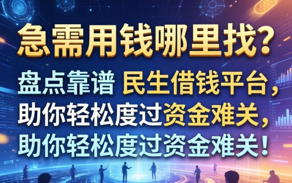 急需用钱哪里找？盘点靠谱的民生借钱平台，助你轻松度过资金难关！