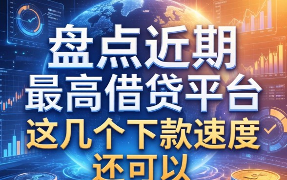盘点近期最高借钱的平台，这几个下款速度还可以