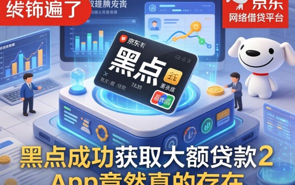 我翻遍了京东网络借钱平台，发现黑户成功获取大额贷款的app竟然真的存在