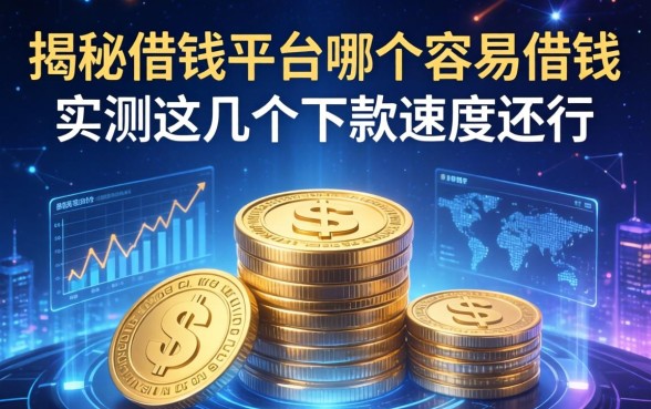 揭秘借钱平台哪个容易借钱，实测这几个下款速度还行