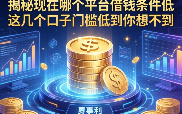揭秘现在哪个平台借钱条件低，这几个口子门槛低到你想不到