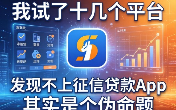 我试了十几个平台，发现不上征信的贷款app其实是个伪命题