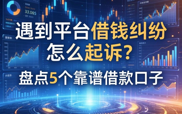 遇到平台借钱纠纷怎么起诉？盘点5个靠谱借款口子