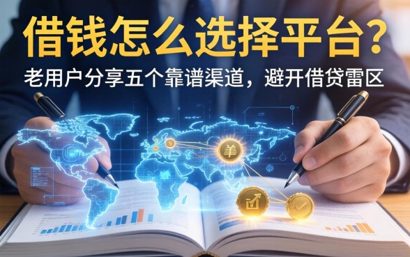 借钱怎么选择平台？老用户分享五个靠谱渠道，避开借贷雷区