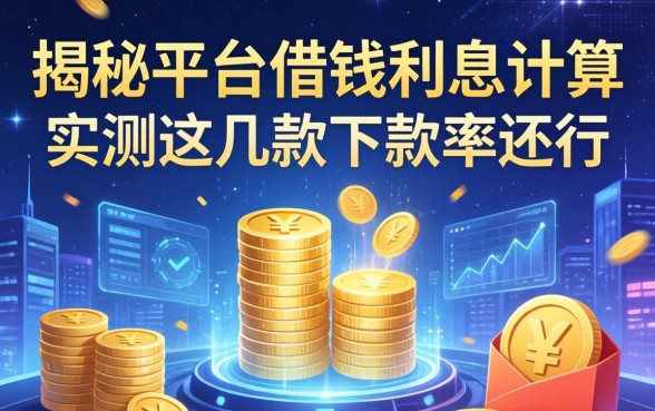 揭秘平台借钱利息计算，实测这几款下款率还行