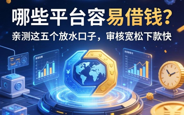 哪些平台容易借钱？亲测这五个放水口子，审核宽松下款快