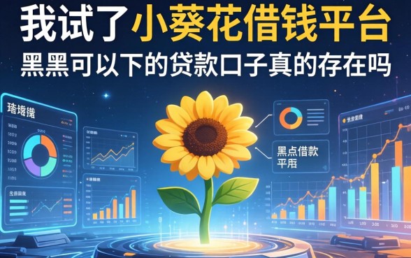 我试了小葵花借钱平台，黑户可以下的贷款口子真的存在吗