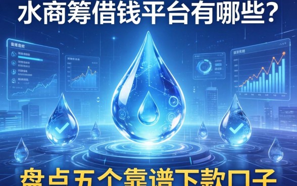 水滴筹借钱平台有哪些？盘点五个靠谱下款口子