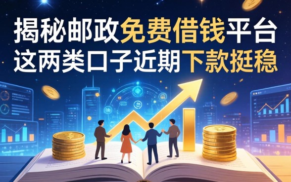 揭秘邮政免费借钱平台：这两类口子近期下款挺稳