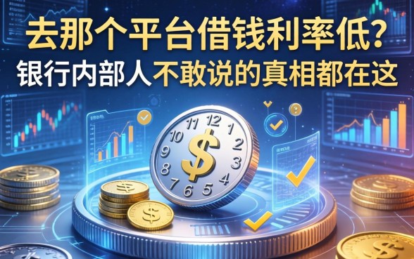 去那个平台借钱利率低？银行内部人不敢说的真相都在这