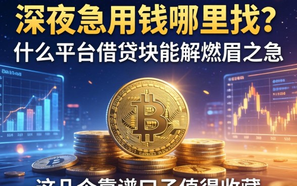深夜急用钱哪里找？什么平台借钱块能解燃眉之急？这几个靠谱口子值得收藏