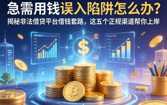 急需用钱误入陷阱怎么办？揭秘非法借贷平台借钱的套路，这五个正规渠道帮你上岸
