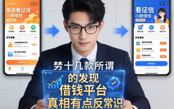 我翻了十几款所谓不看征信小额借钱的平台，发现借钱平台的真相有点反常识