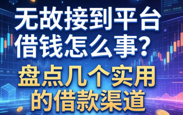 无故接到平台借钱怎么回事？盘点几个实用的借款渠道