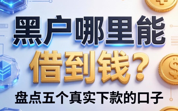 黑户哪里能借到钱？盘点五个真实下款的口子