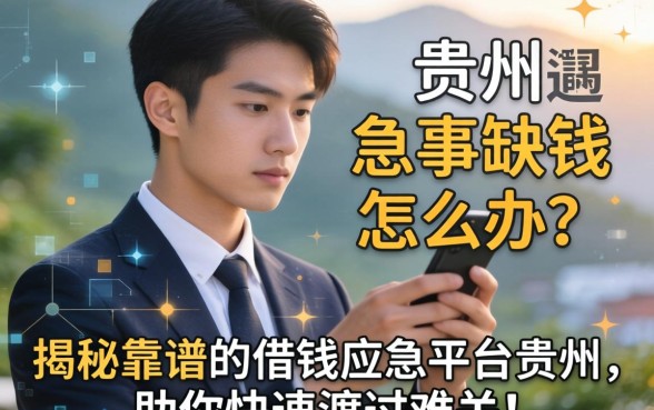 在贵州遇到急事缺钱怎么办？揭秘靠谱的借钱应急平台贵州，助你快速渡过难关！