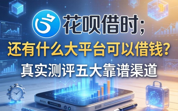 除了花呗借呗，还有什么大平台可以借钱？真实测评五大靠谱渠道