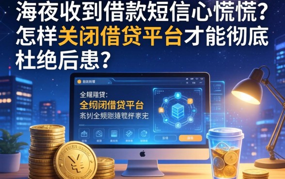 深夜收到借款短信心慌慌？怎样关闭借钱平台才能彻底杜绝后患？