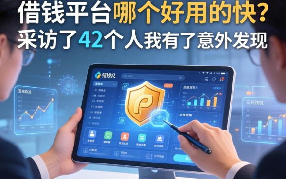 借钱平台哪个好用又快？采访了42个人后，我有了意外发现